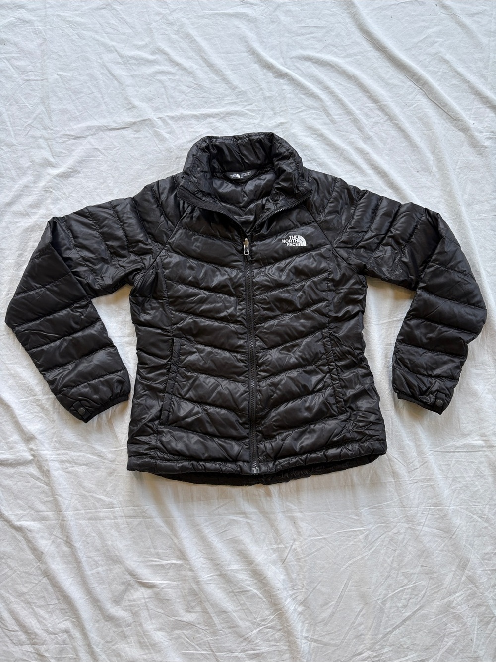 North Face Quilted Down 550 Puffer Jacket Women's Small Black